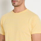 Men's Round Neck Half Sleeves T-Shirt, Yellow, small image number null