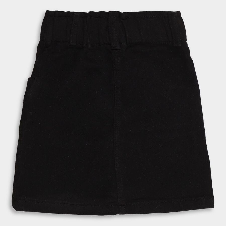 Girls' Skirt, Black, large image number null