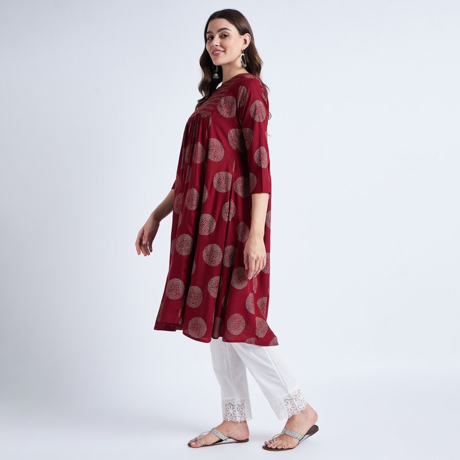 Ladies' Kurta, Maroon, large image number null