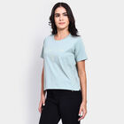 Ladies' Round Neck T-Shirt, हल्का हरा, small image number null