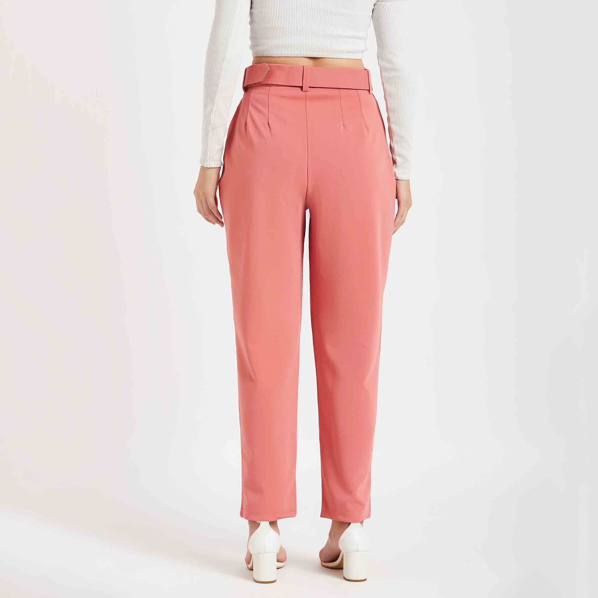 Waffle Zip Front Split Flared Trousers by TOPSHOP Online | THE ICONIC |  Australia