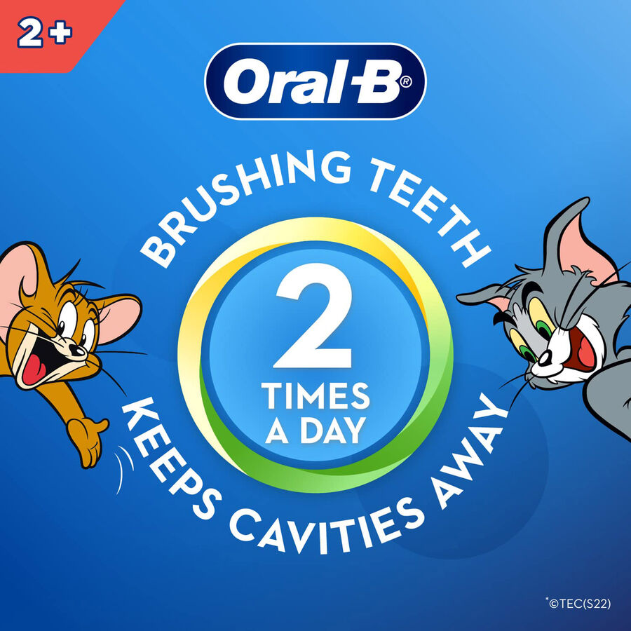 Kids Toothbrush, Tom & Jerry, Extra soft bristles and easy to hold handle (Age 2+), , large image number null