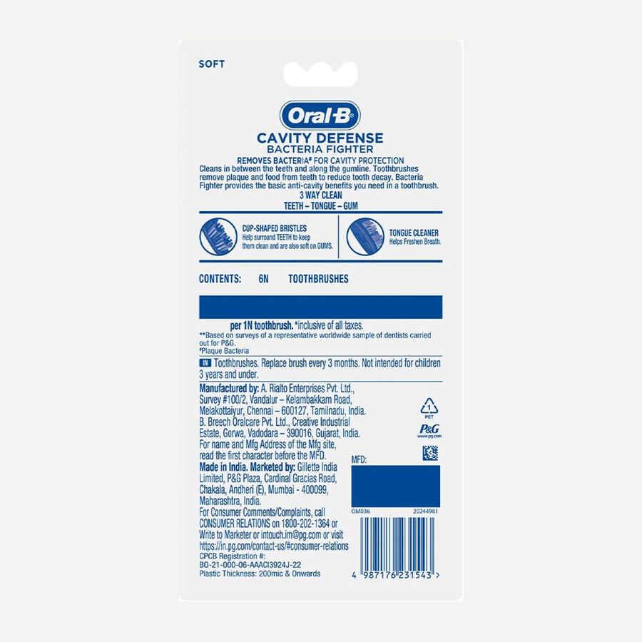 Cavity Defense - Soft Tooth Brush, , large image number null