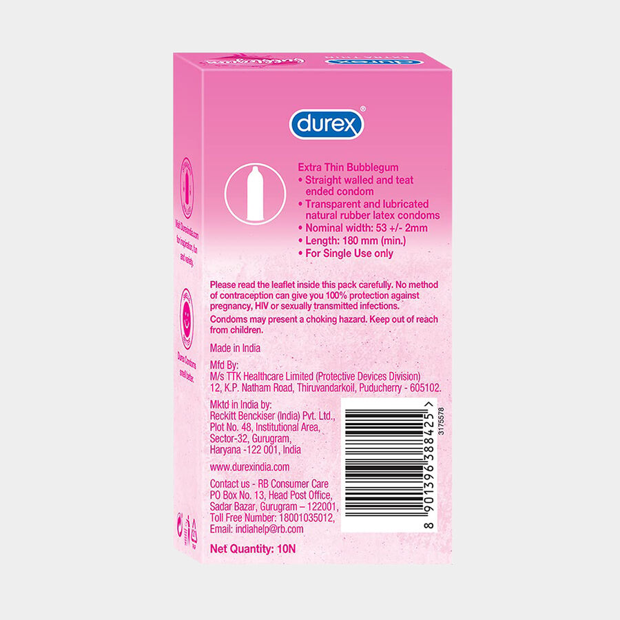 Bubblegum Flavoured Condoms, , large image number null