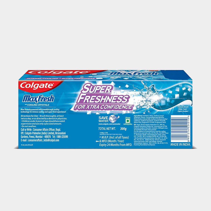 Max Fresh Blue Tooth Paste, , large image number null