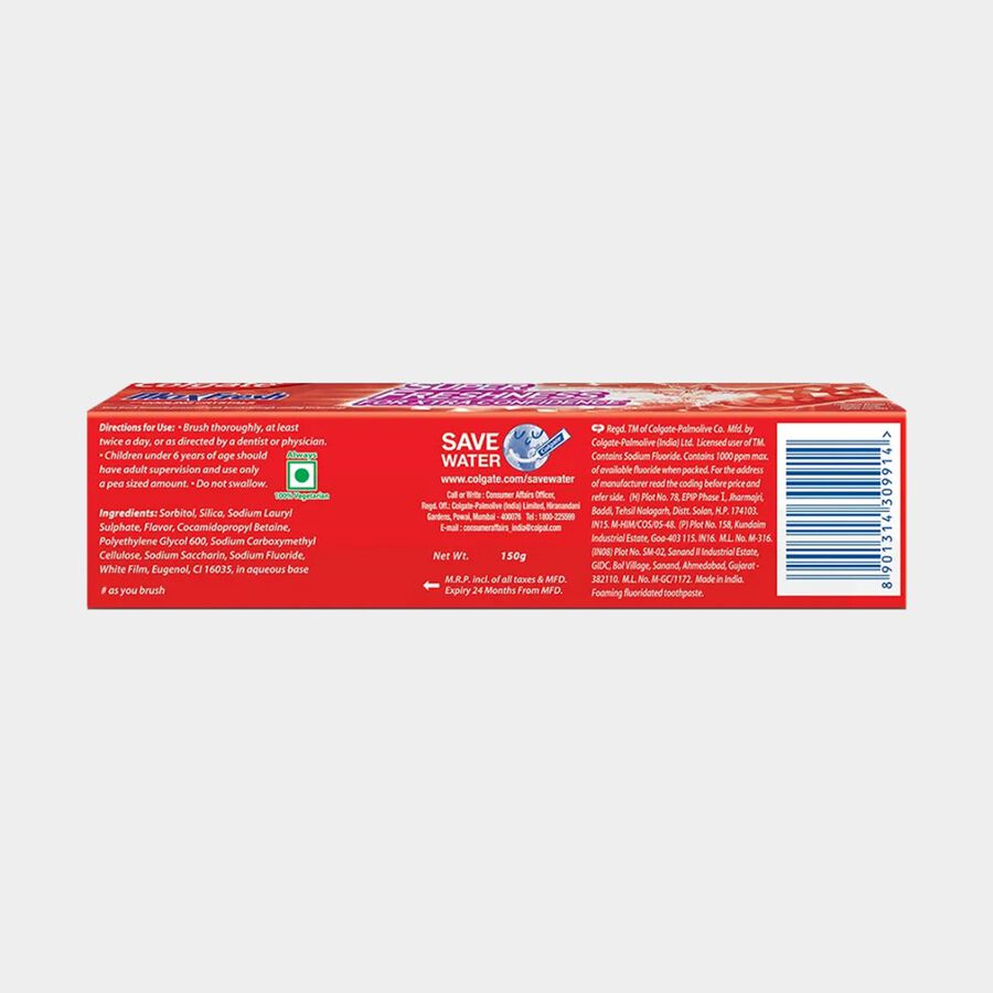 Max Fresh Red Tooth Paste, , large image number null