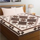 120 GSM Microfiber Double Bedsheet with 2 Pillow Covers, , small image number null