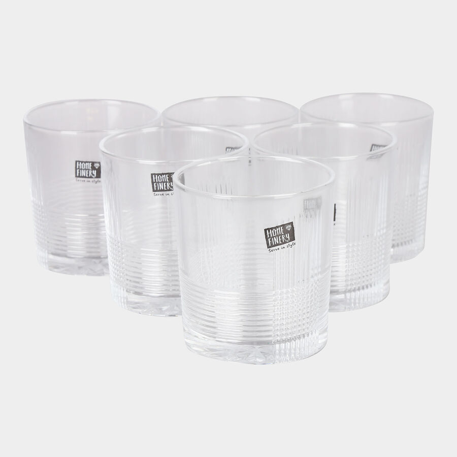 Glass Tumblers - Set Of 6, , large image number null