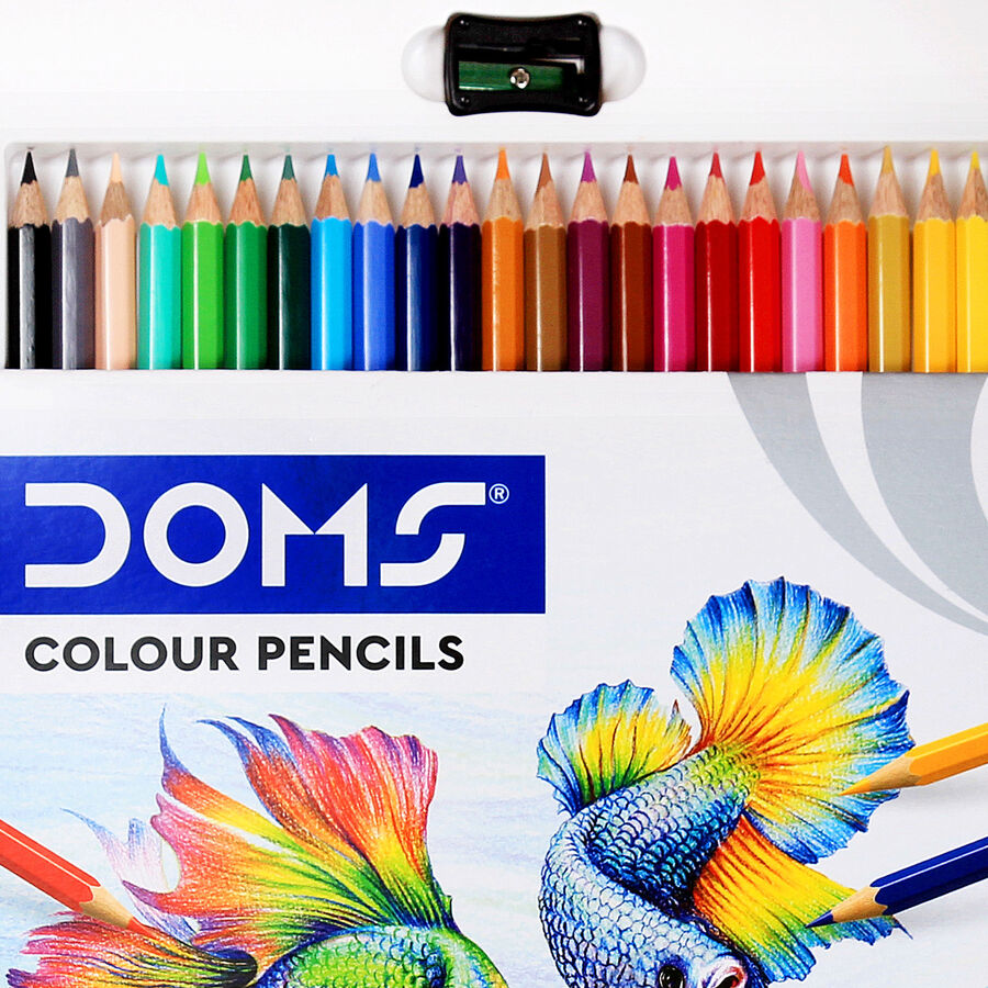 Colour Pencil Full Size With Sharpener (24 Shades), , large image number null