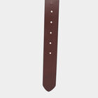 Men's Brown Leather Casual Belt, 42 in. Waist, , small image number null