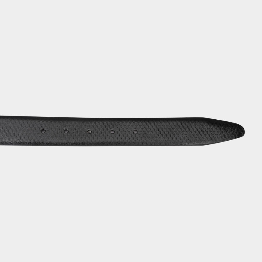 Men's Black Polyurethane Casual Belt, 42 in. Waist, , large image number null