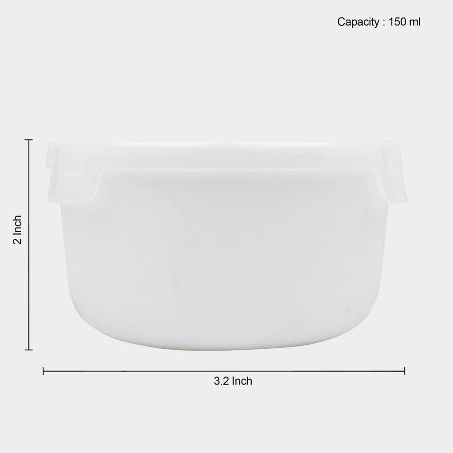 Opalware Bowl with Lid, 8 cm Dia., , large image number null