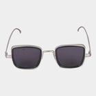 Men's Metal Gradient Rectangle Sunglasses, , small image number null