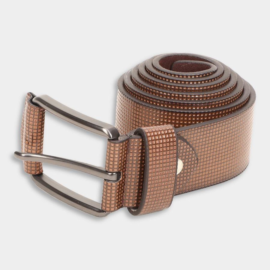 Men's Tan Polyurethane Casual Belt, 38 in. Waist, , large image number null