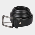 Men's Black Polyurethane Casual Belt, 42 in. Waist, , small image number null