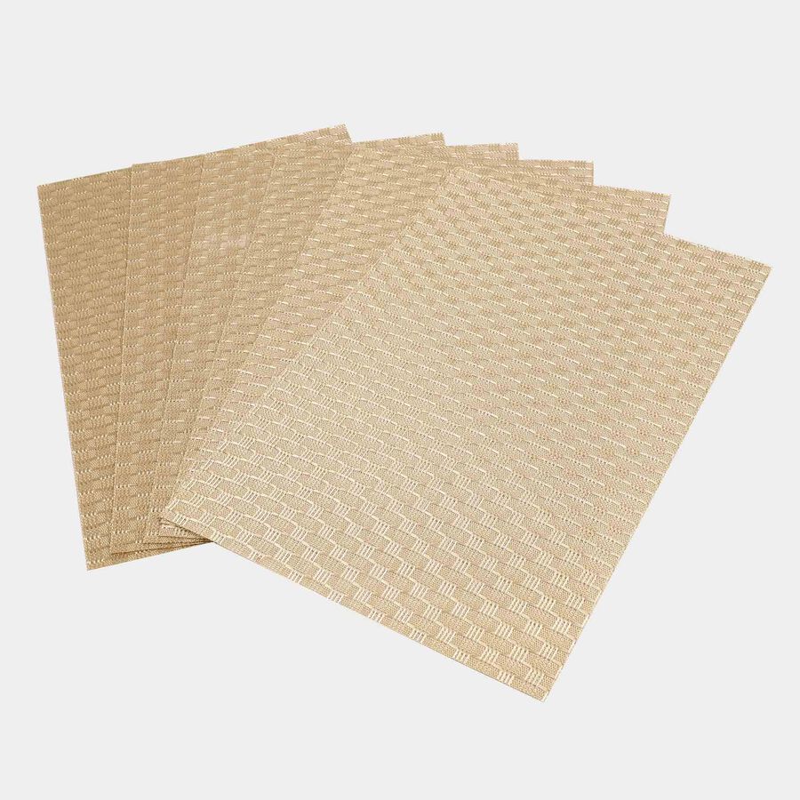 6 PVC Table Mats, 30 X 45 cm, Woven, , large image number null