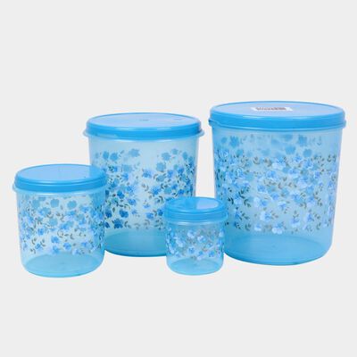 Plastic Container, Set of 4 - 7.5 L | 5 L | 2 L | 0.5 L