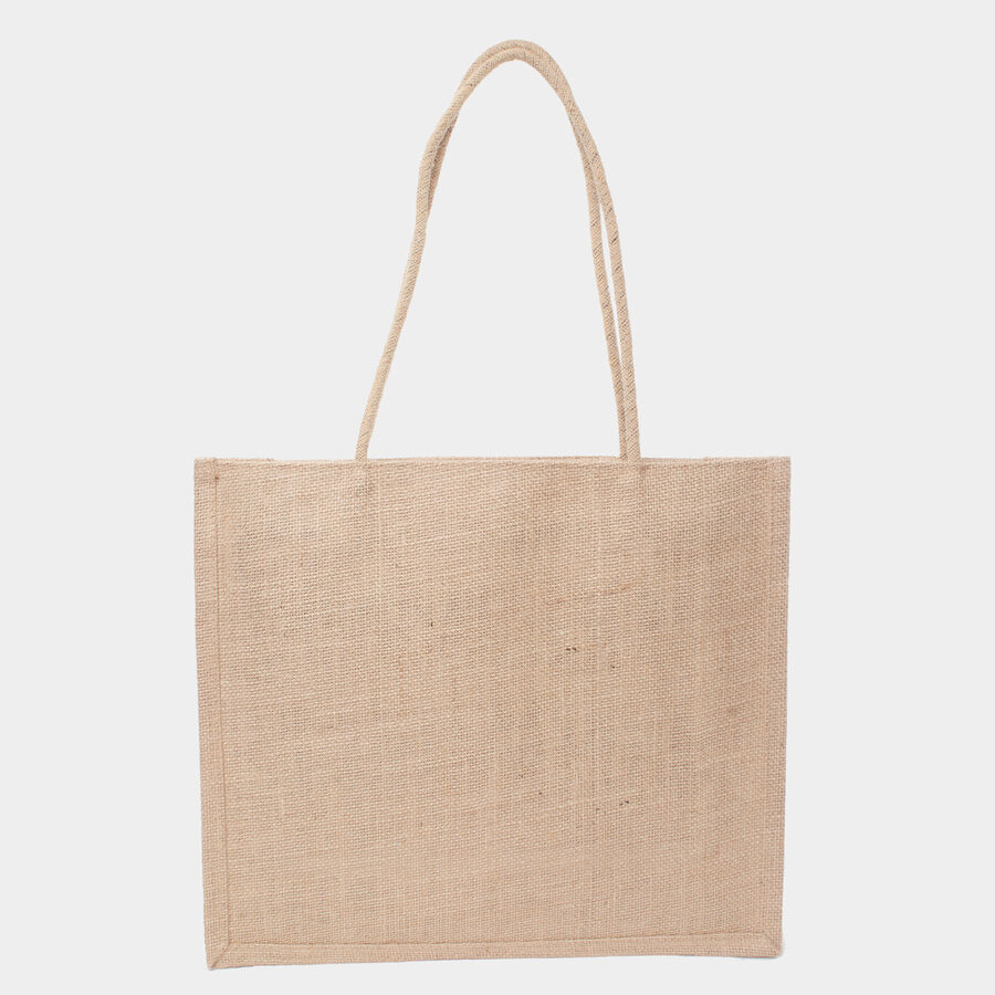 Women's 1 Compartment Jute Medium Tote Bag, , large image number null