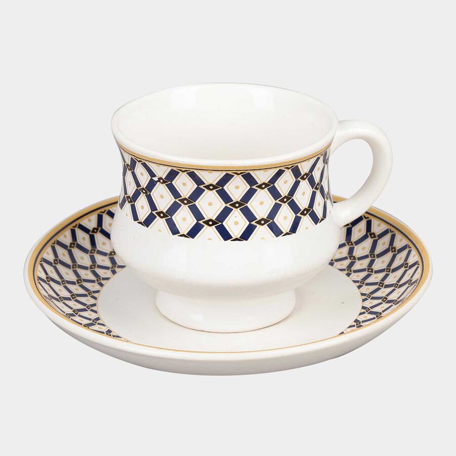 12 Pcs. Stoneware Cup & Saucer Set- 150 ml, , large image number null