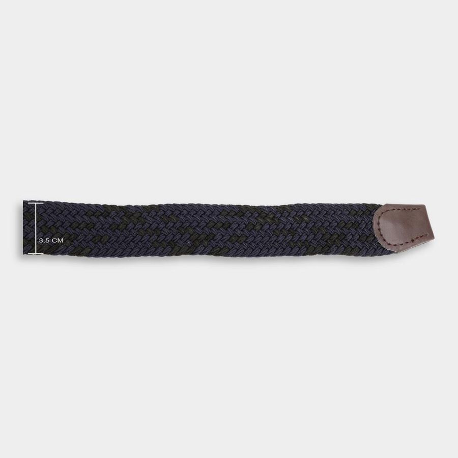 Men's Navy Blue Canvas Casual Belt, 38 in. Waist, , large image number null