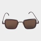 Men's Metal Gradient Rectangle Sunglasses, , small image number null