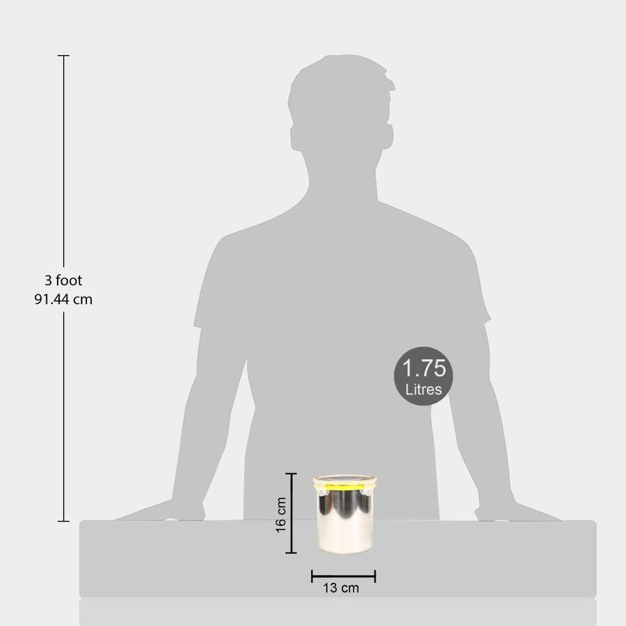 1.7 L Air-Tight Steel Container, , large image number null