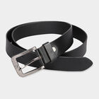 Men's Black Leather Casual Belt, 42 in. Waist, , small image number null