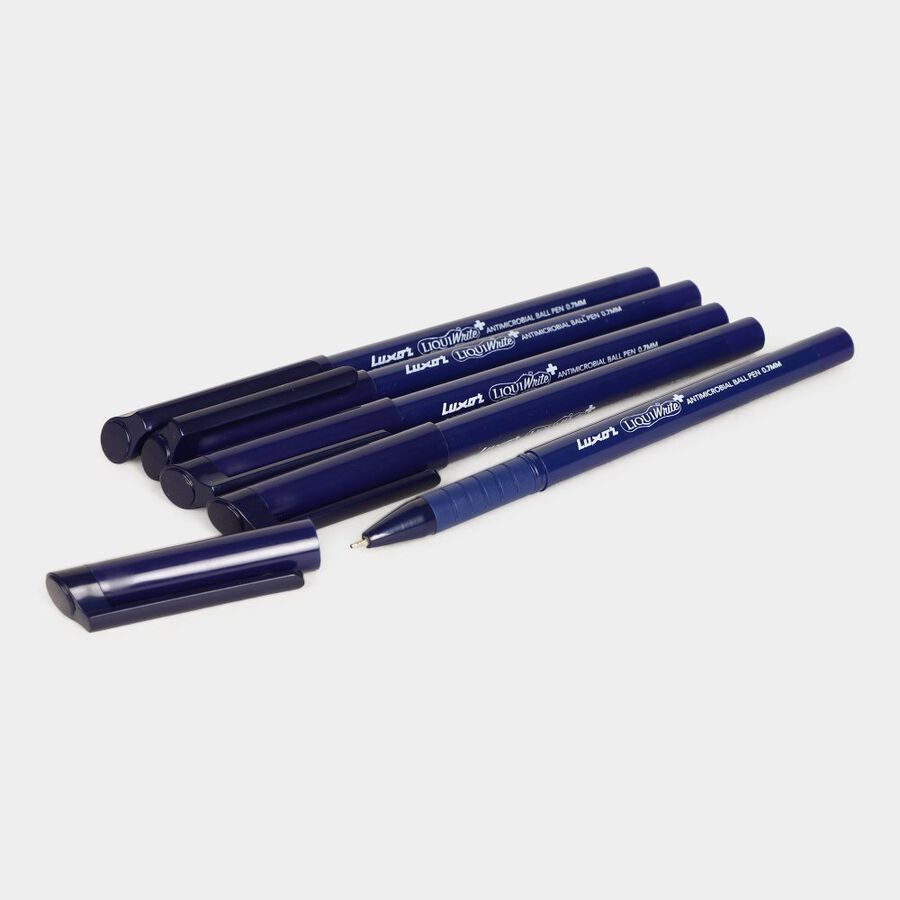 5 Blue Ball Pens, , large image number null