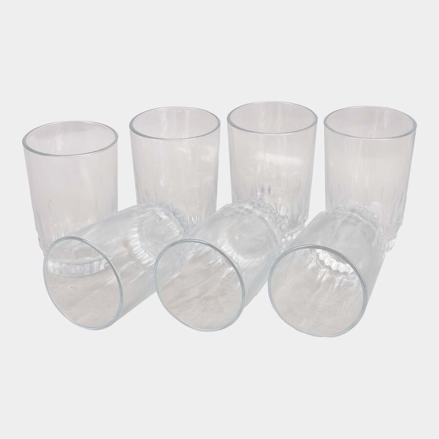 Glass Tumblers - Set Of 6, , large image number null