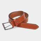 Men's Tan Leather Casual Belt, 38 in. Waist, , small image number null