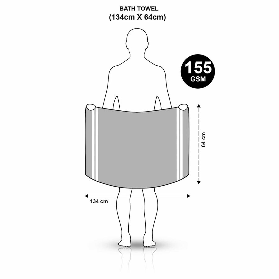 155 GSM Microfiber Bath Towel, , large image number null