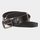 Men's Black Polyurethane Formal Belt, Upto 38 In. Waist, , small image number null