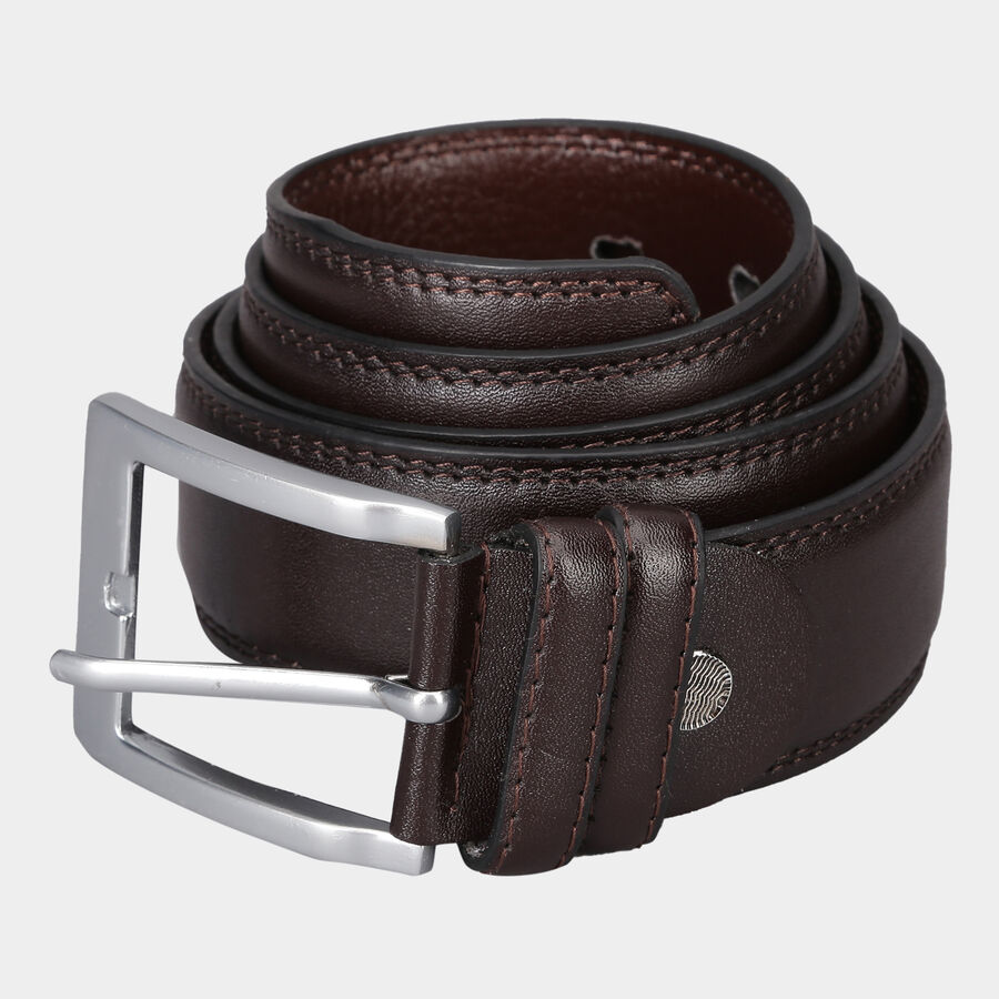 Men's Brown Polyurethane Casual Belt, 42 in. Waist, , large image number null