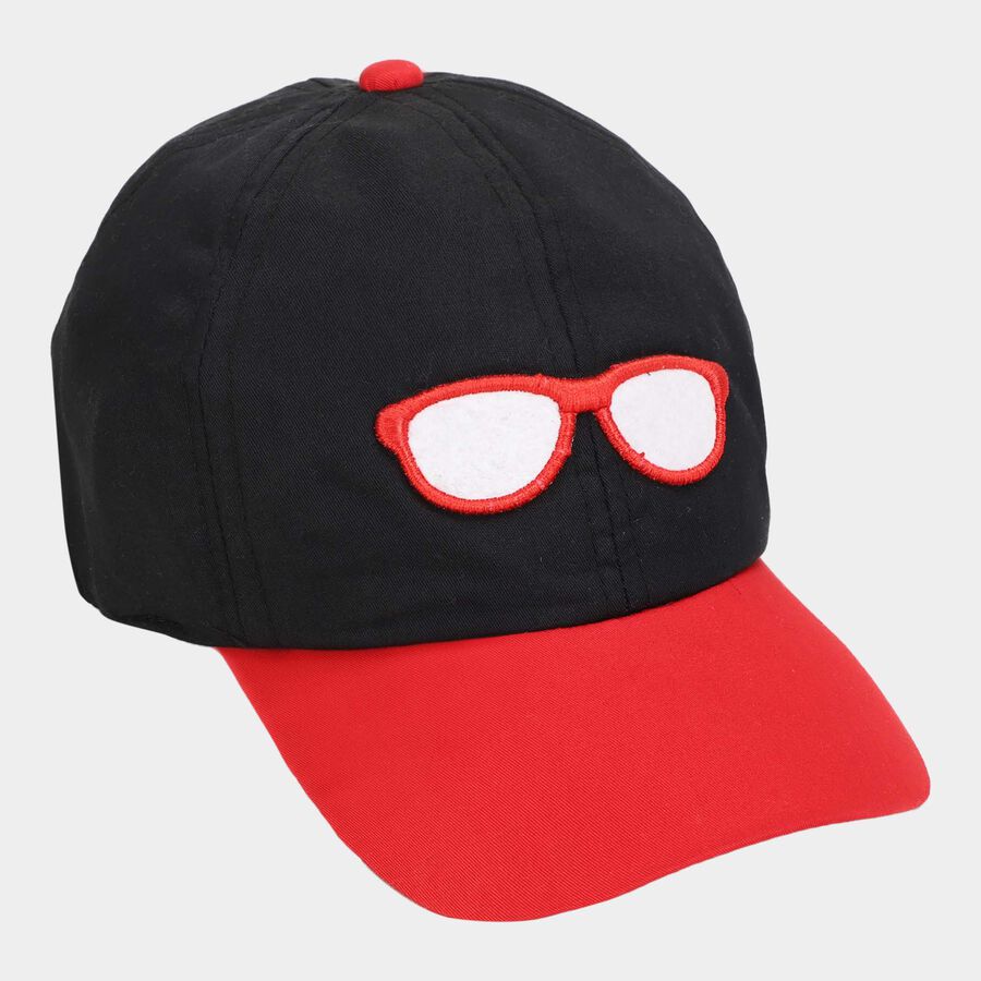 Kids' Black Canvas Cap, , large image number null