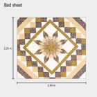 125 GSM Microfiber Double Bedsheet with 2 Pillow Covers, , small image number null