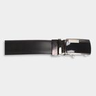 Men's Black Polyurethane Formal Belt, 38 in. Waist, , small image number null