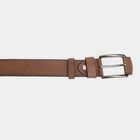 Men's Brown Polyurethane Formal Belt, Upto 38 In., , small image number null