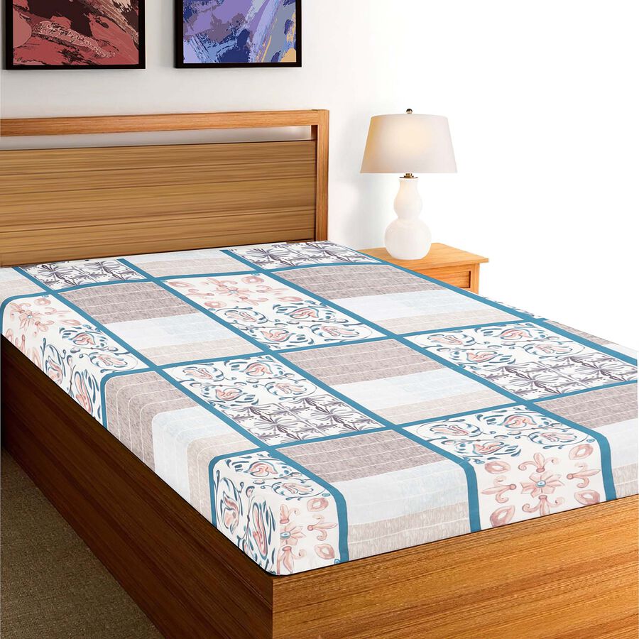 120 GSM Microfiber Single Bedsheet, , large image number null