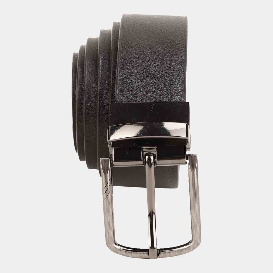 Black Plain Reverisble Men's Belt