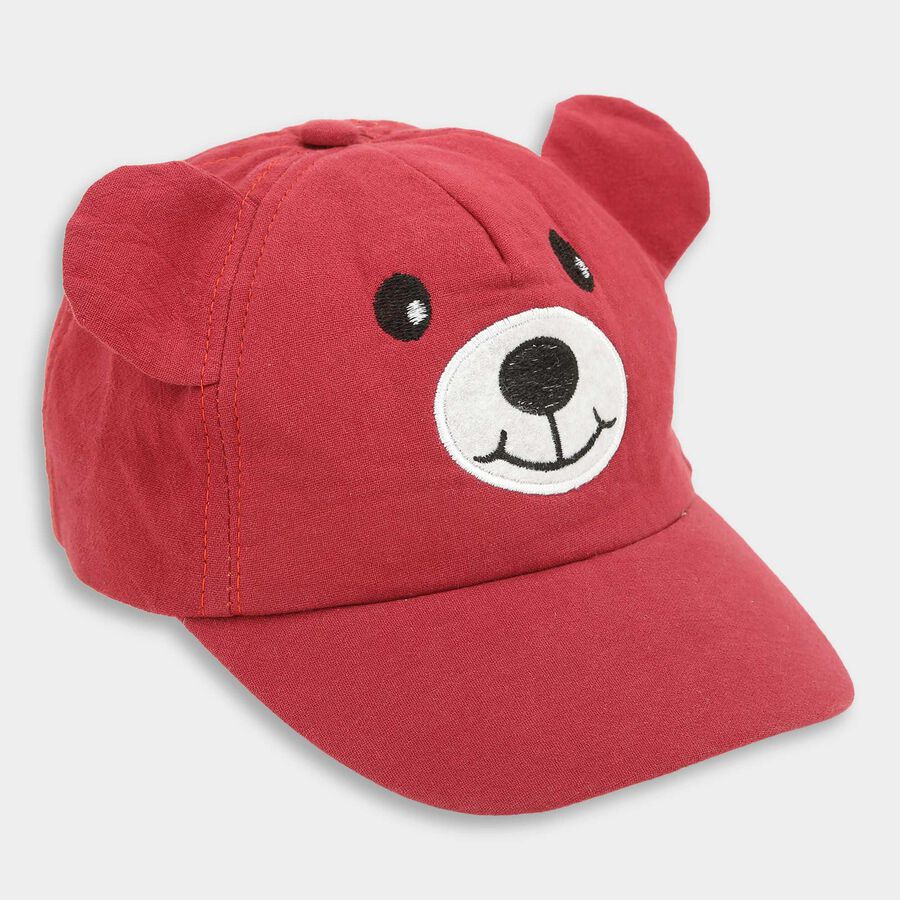 Kids' Red Fabric Cap, , large image number null