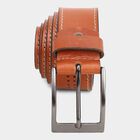 Men's Tan Leather Casual Belt, 38 in. Waist, , small image number null