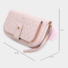 Women's 3 Compartment Polyurethane Long Wallet, , small image number null