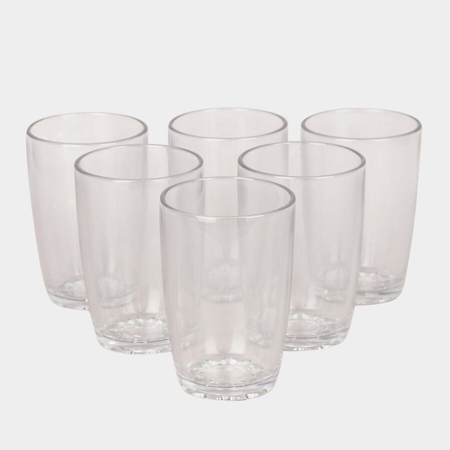 Glass Tumblers - Set Of 6, , large image number null