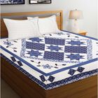 120 GSM Microfiber Double Bedsheet with 2 Pillow Covers, , small image number null