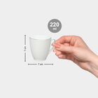 220 ml बोन चाइना कप, 6 का सेट, , small image number null