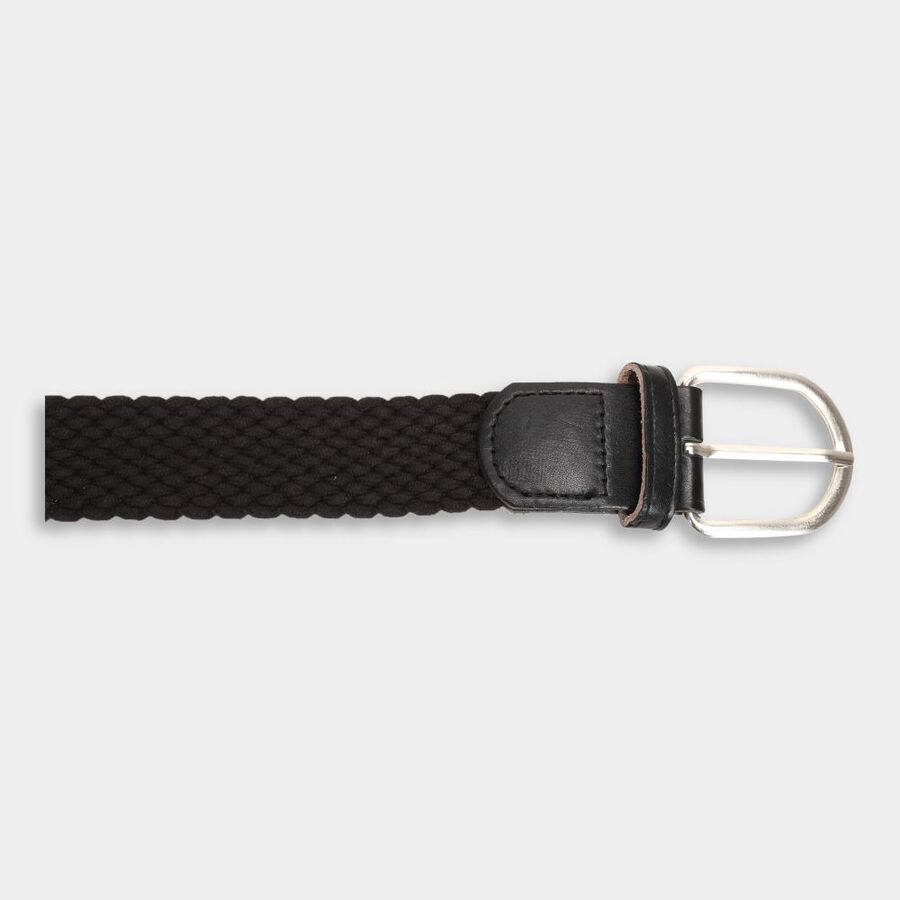 Men's Black Canvas Casual Belt, 38 in. Waist, , large image number null