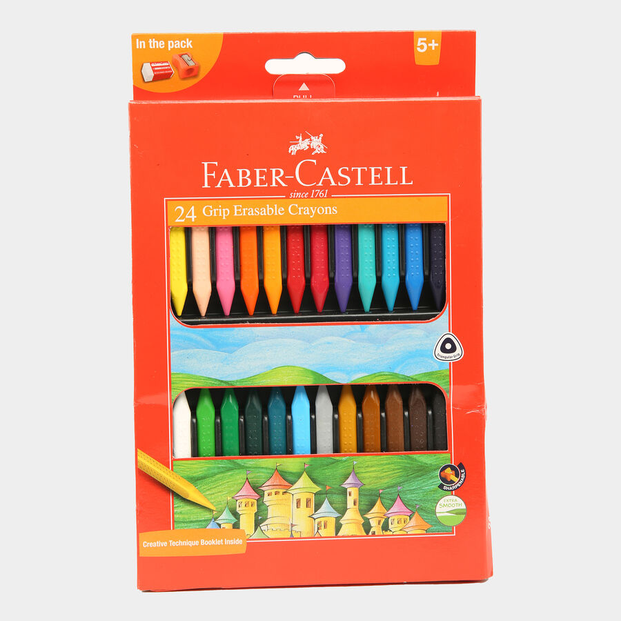 Erasable Crayons With Book (24 Shades), , large image number null
