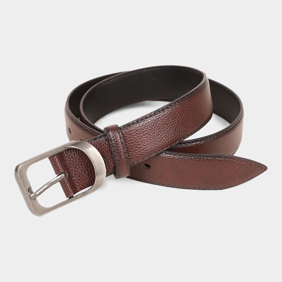 Men's Brown Polyurethane Casual Belt, 38 In. Waist, , large image number null