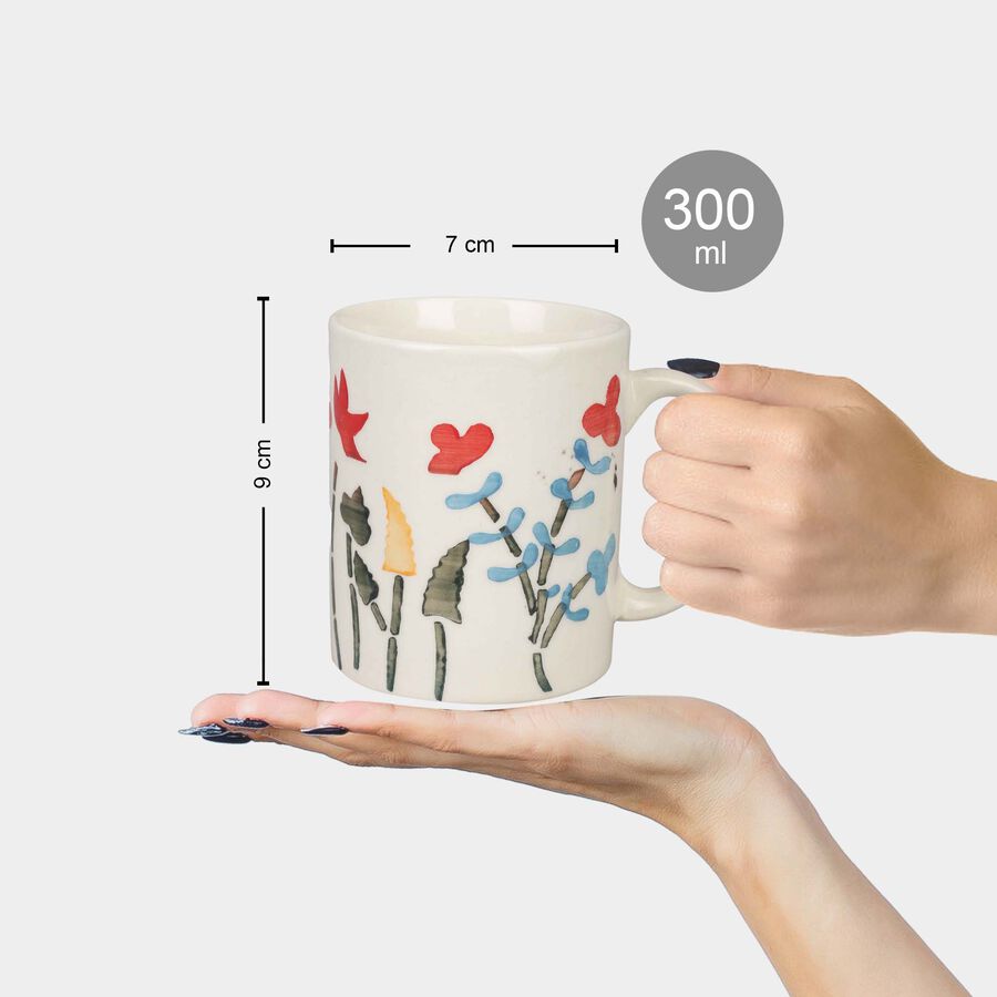 300 ml Stoneware Mug, Hand Painted Colour, , large image number null
