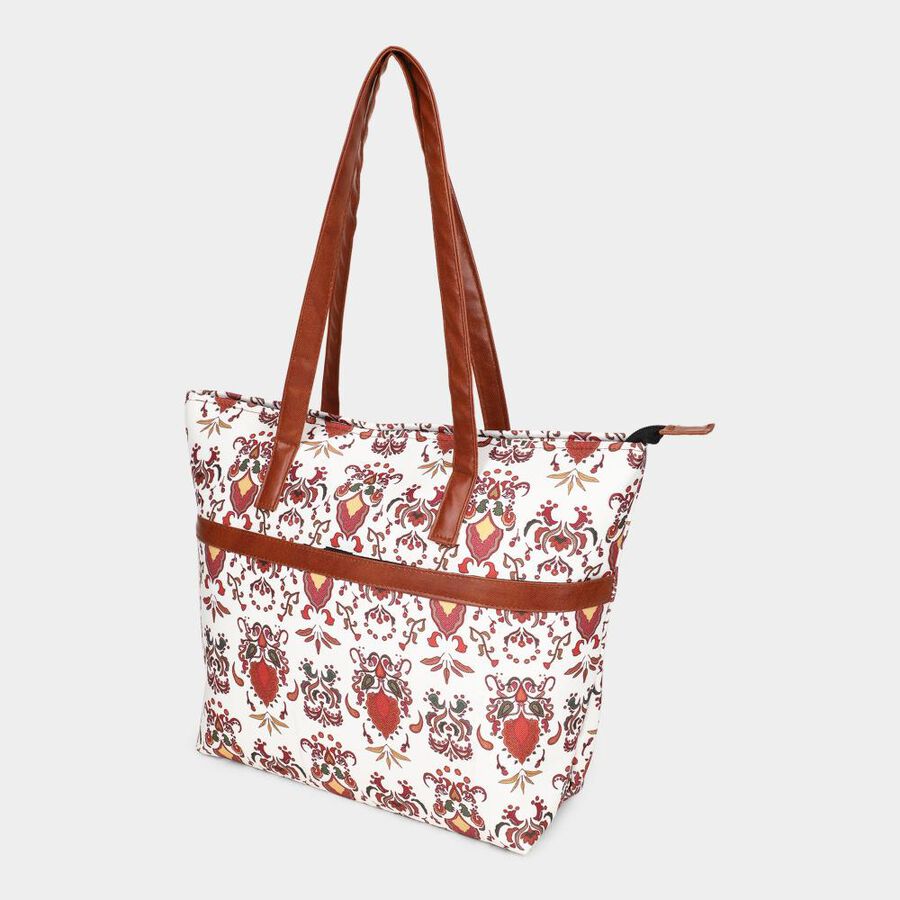 Women's 1 Compartment Fabric-Polyester Medium Tote Bag , , large image number null